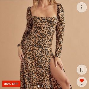 Reformation Cheetah Sigmund Dress